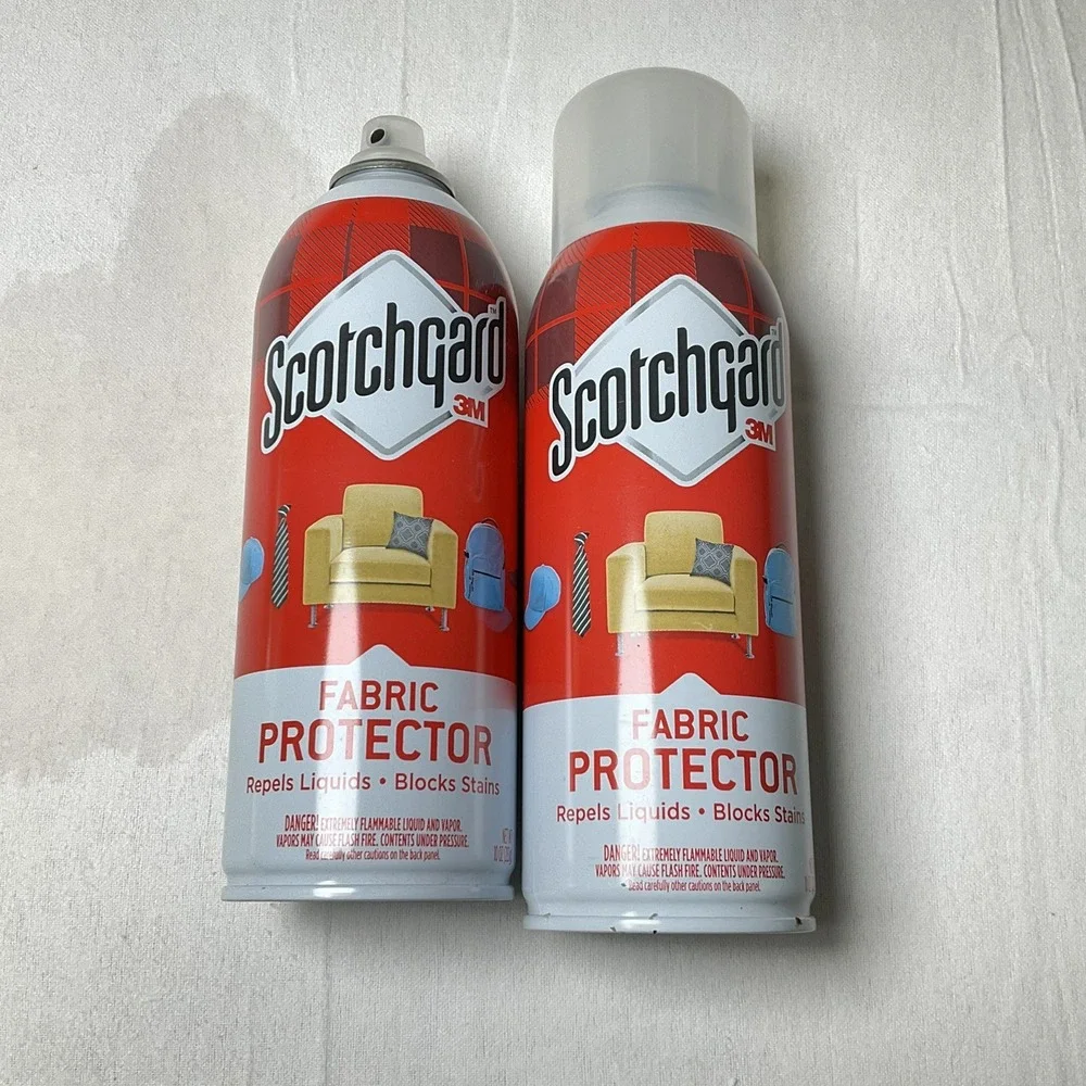 3M Scotchgard Fabric Protector No Cap on 1 Bottle 10oz -Lot of 2